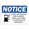 Signmission OSHA Notice, 5" Height, Ultra-Low Sulfur Non-Highway Sign With Symbol, 7" X 5", Landscape OS-NS-D-57-L-18755 - alternate 1